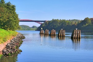 River with Bridge View